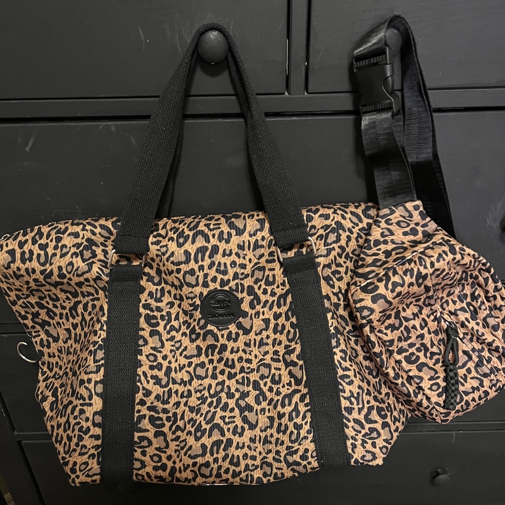 Dark Leopard Print Tote Bag